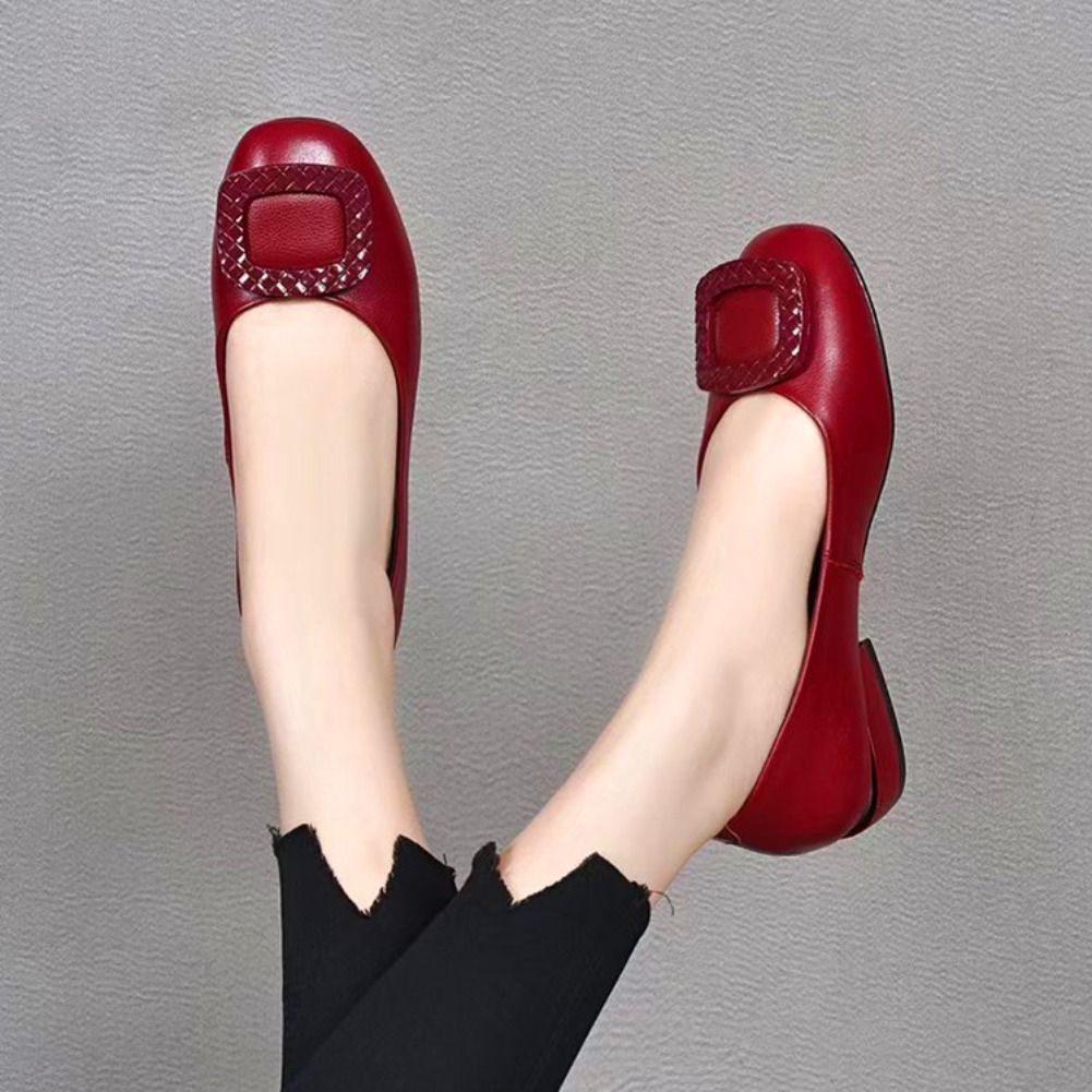 Women'S Fashion Shoes - 부드러운 가죽 소재, 소 힘줄을 사용한