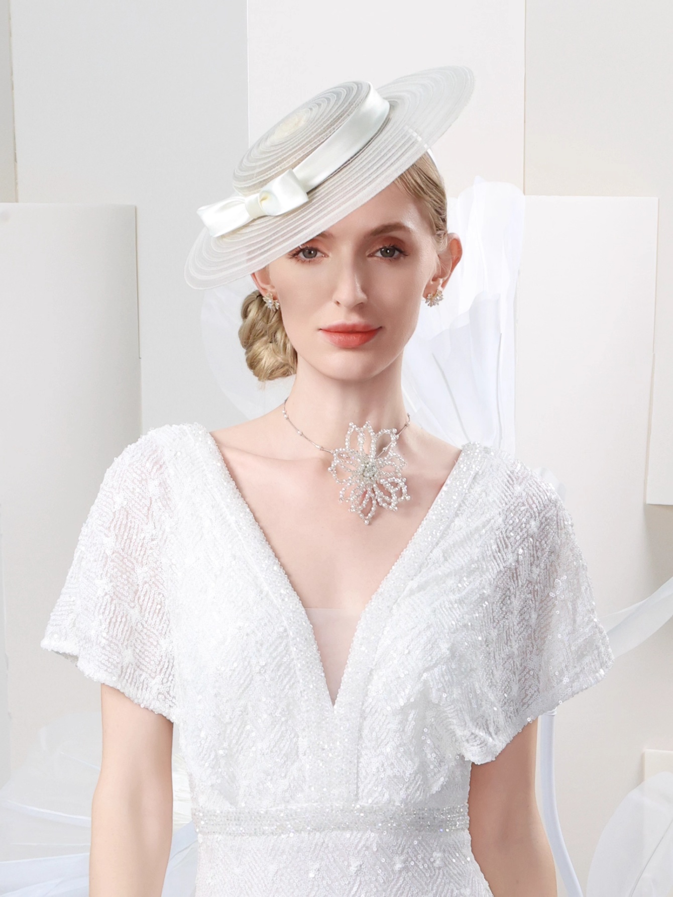 Women'S Fashion Kentucky Derby - 우아한 와이드 브림 티 파티 페시네이터