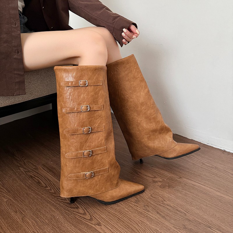 여성용 신상 가을/겨울 뾰족코 부츠, 패셔너블한 PU  - Women'S Fashion Knee High Boots 리뷰 및 가격