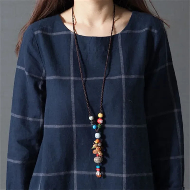 새로운 한국 패션 여성 가을 겨울 캐주얼 체크무늬 프린 - Women'S Fashion Vest Tops 리뷰 및 가격