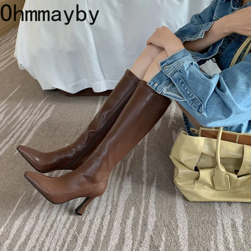여성용 긴 부츠, 얇은 하이힐, 무릎 높이 부츠, 여성 - Women'S Fashion Knee High Boots 리뷰 및 가격