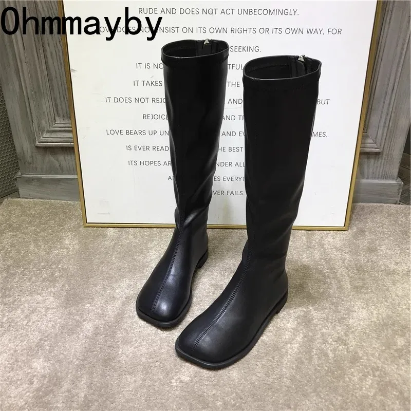 스트리트 스타일 스트레치 여성 무릎 높은 부츠 패션 우 - Women'S Fashion Knee High Boots 리뷰 및 가격